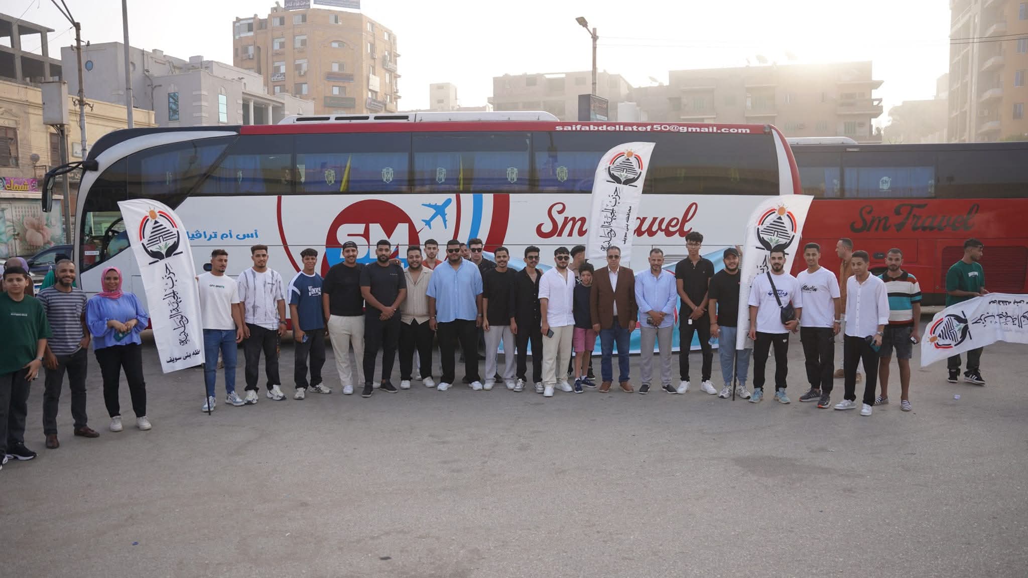 حزب الجبهة الوطنية ببني سويف يروج لمدينة الجلالة السياحية احتفالا بيوم السياحة العالمي