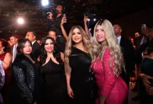 ميرفت عطا الله وزوجها ناجى الحناوى فى حفل نجلة المستشار محمد عبد عبده صالح مساعد أول وزير العدل وبحضور مدير مكتب رئيس الجمهورية
