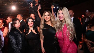 ميرفت عطا الله وزوجها ناجى الحناوى فى حفل نجلة المستشار محمد عبد عبده صالح مساعد أول وزير العدل وبحضور مدير مكتب رئيس الجمهورية