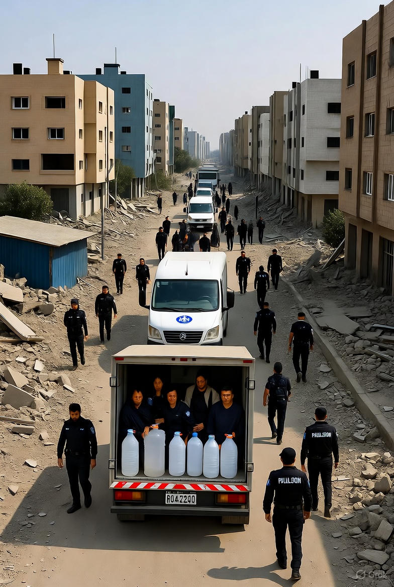عودة آلاف الفلسطينيين إلى منازلهم المدمرة بعد بدء الانسحاب الإسرائيلي