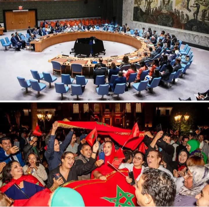 واخيرا بعد نصف قرن تصبح الصحراء مغربية بقرار دولي . سر خروج الملك المغربي وشعبه مرحبين بالقرار .