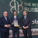 تكريم علي ابوالوفا رئيس مجلس ادارة شركه الوفا للاستثمار والتطوير العقاري في ملتقى المستثمرين الأفرو-آسيوي بحضور وزراء وسفراء وشخصيات عامة ورجال الأعمال